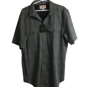 NWT Size Large Filson Plaid Gray Button Down Fishing Hunting Outdoor Gift
